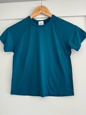 Athleta Girl Teal Performance Crew Neck Top